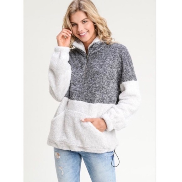 New with tags womens warm  fuzzy fleece pullover - Picture 5 of 6